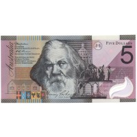 Австралия 5 долларов 2001 год - 100 лет Содружества UNC