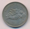 Гернси 25 пенсов 1977 год - 25 лет правления Королевы Елизаветы II (медь-никель)