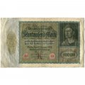 Веймарская Республика 10000 марок 1922 год - (большой формат) F-VF