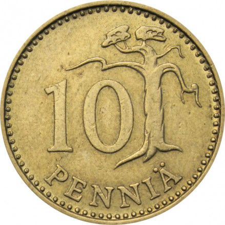 Финляндия 10 пенни 1978 год