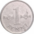 Финляндия 1 пенни 1977 год - Крест святого Иоанна