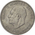 Норвегия 5 крон 1966 год - Король Улаф V