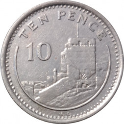Гибралтар 10 пенсов 1994 год