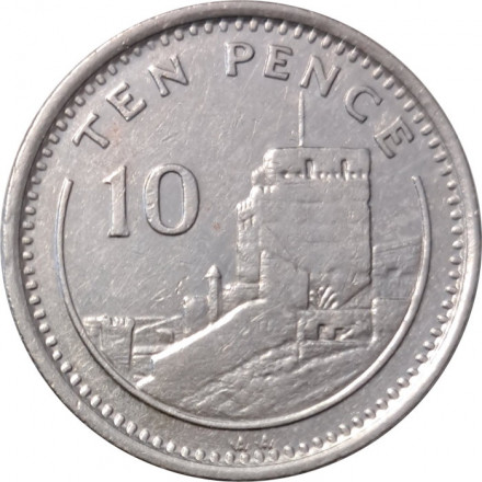 Гибралтар 10 пенсов 1994 год