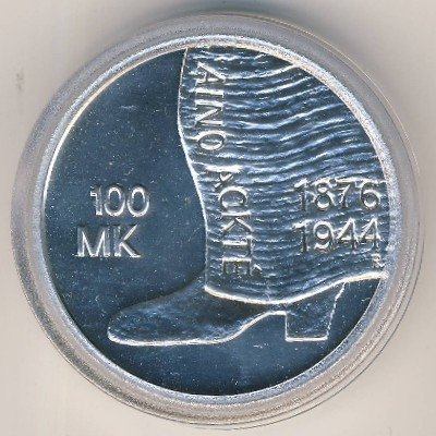 Финляндия 100 марок 2001 год - Айно Акте
