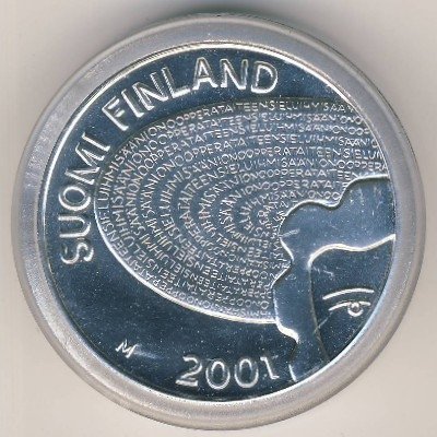 Финляндия 100 марок 2001 год - Айно Акте