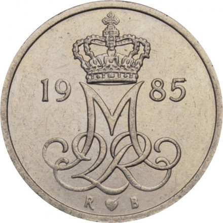 Дания 10 эре 1985 год - Королева Маргрете II