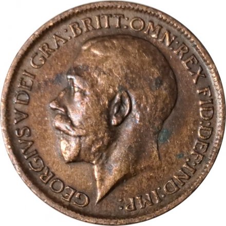 Великобритания 1 фартинг 1911 год