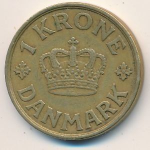 Дания 1 крона 1939 год
