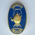 Значок. Русский самовар XVlll век (синий)