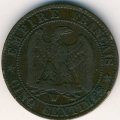 Франция 5 сантимов 1854  (W)