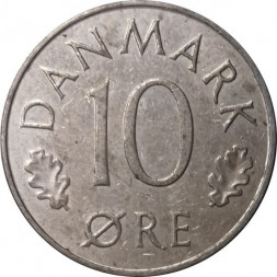 Дания 10 эре 1982 год