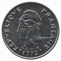 Французская Полинезия 20 франков 1972 год - Хлебное дерево