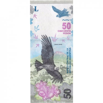 Аргентина 50 песо 2020 год - Кондор UNC
