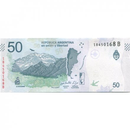 Аргентина 50 песо 2020 год - Кондор UNC