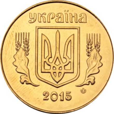 Украина 25 копеек 2015 год (магнетик)