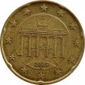 Германия 20 евроцентов 2005 год (J)