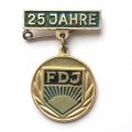 Значок 25 лет комсомолу ГДР. FDJ - VF