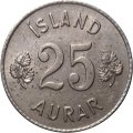 Исландия 25 эйре 1951 год