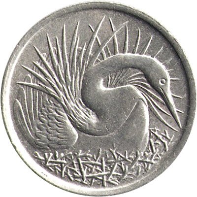 Сингапур 5 центов 1967 год