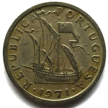 Португалия 2,5 эскудо 1971 год