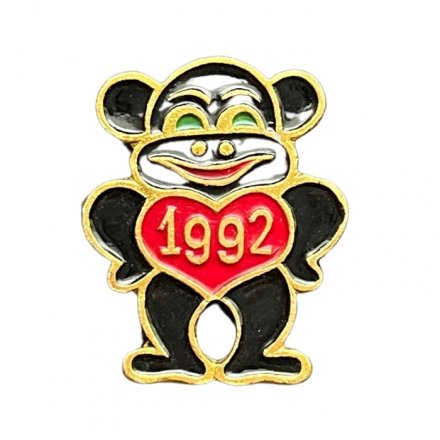 Значок Год обезьяны 1992