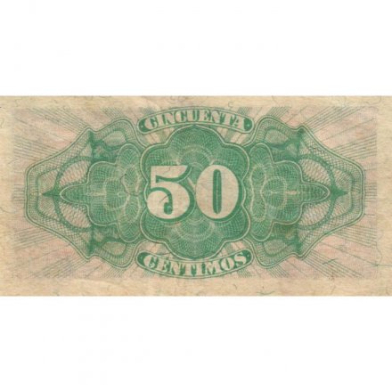 Испания 50 сентимо 1937 год - VF+