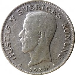 Швеция 1 крона 1930 год