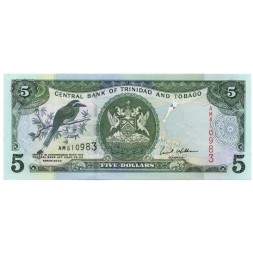 Тринидад и Тобаго 5 долларов 2002 год - UNC
