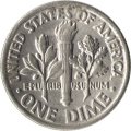 США 1 дайм (10 центов) 1981 год - Франклин Рузвельт (P)