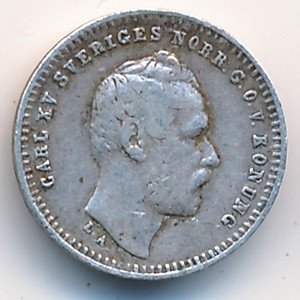 Швеция 10 эре 1861 год
