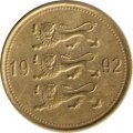 Эстония 50 сентов 1992 год