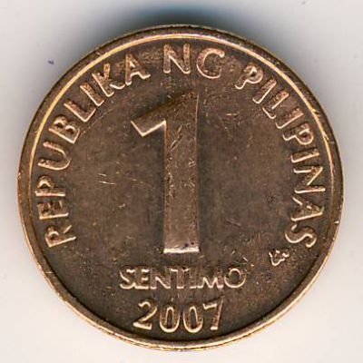 Филиппины 1 сентимо 2007 год