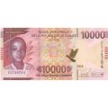 Гвинея 10000 франков 2018 год - UNC