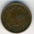 Цейлон 1/4 цента 1901 год