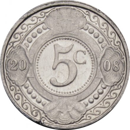 Антильские острова 5 центов 2008 год