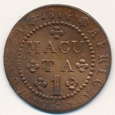 Ангола 1 макута 1814 год