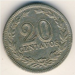 Аргентина 20 сентаво 1905 год