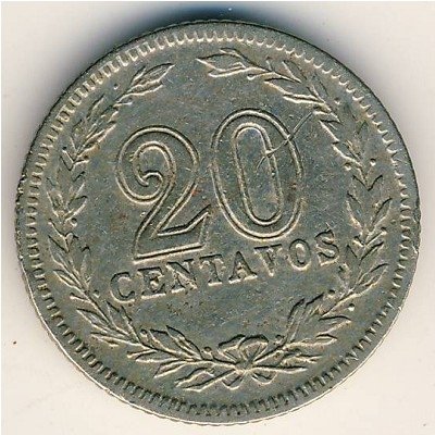 Аргентина 20 сентаво 1905 год