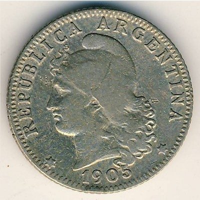 Аргентина 20 сентаво 1905 год