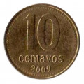 Аргентина 10 сентаво 2009 год