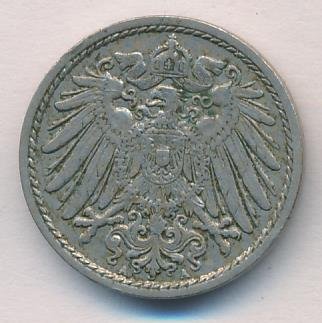 Германия 5 пфеннигов 1912 год (A)