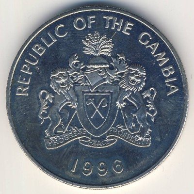 Гамбия 10 даласи 1996 год