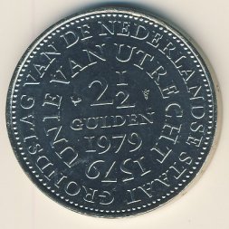 Нидерланды 2 1/2 гульдена 1979 год - 400 лет Утрехтской унии