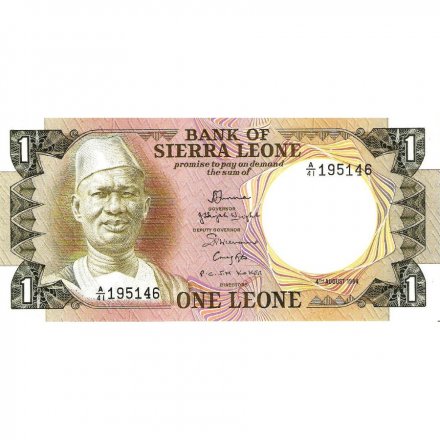 Сьерра-Леоне 1 леоне 1984 год - UNC