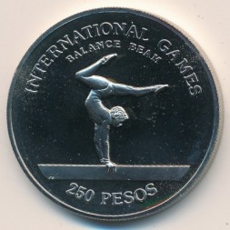 Монета Гвинея-Бисау 250 песо 1984 год