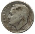 США 1 дайм (10 центов) 1948 год - Рузвельт (D)