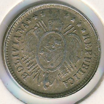 Боливия 5 сентаво 1891 год