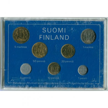 Набор из 7 монет Финляндия 1978 год (в банковской упаковке)