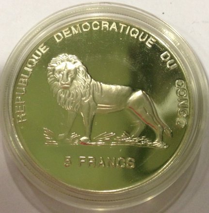 Конго 5 франков 2000 год